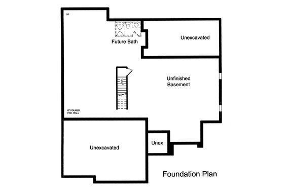 Unfinished Basement Foundation