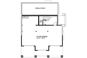 Floor Plan - Lower Floor for Country House Plan #132-118 - 3 bed, 2.5 bath