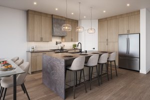 Interior - Kitchen for Contemporary House Plan #1100-60 - 3 bed, 4 bath