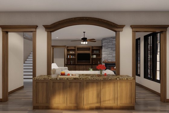 Interior - Family Room 1 for European House Plan #17-3328 - 4 bed, 3.5 bath