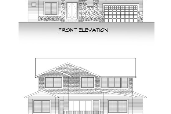 Exterior - Other Elevation 2 for Modern House Plan #1066-189 - 5 bed, 5.5 bath