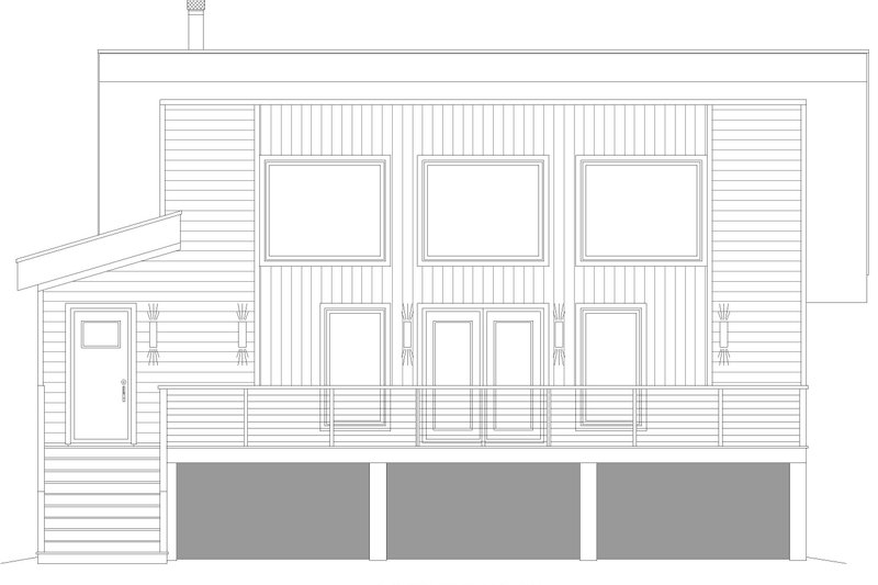 Architectural House Design - Exterior - Front Elevation 3 for Contemporary House Plan #932-1321 - 2 bed, 1 bath