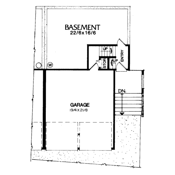 Modern Floor Plan - Lower Floor Plan #303-255
