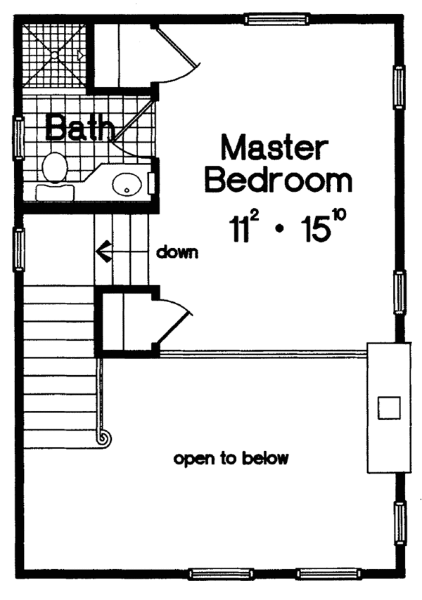 Home Plan - Victorian Floor Plan - Upper Floor Plan #417-578