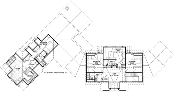 Craftsman Floor Plan - Upper Floor Plan #928-292