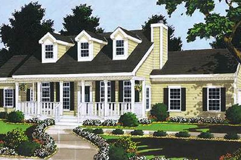 Home Plan - Traditional Exterior - Front Elevation Plan #3-111