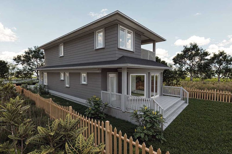 Architectural House Design - Exterior - Other Elevation 1 for Contemporary House Plan #1101-27 - 2 bed, 2.5 bath