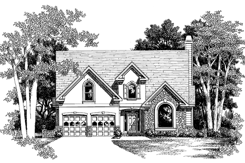 Dream House Plan - Exterior - Front Elevation 3 for Colonial House Plan #927-239 - 4 bed, 2.5 bath