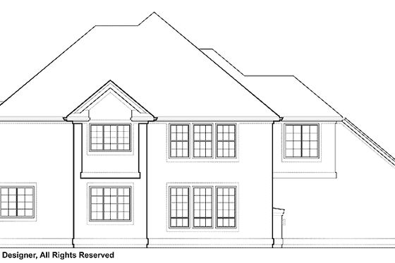 Exterior - Rear Elevation for Traditional House Plan #48-780 - 3 bed, 2.5 bath