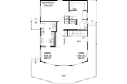Modern Style House Plan - 3 Beds 1.5 Baths 1594 Sq/Ft Plan #60-598 