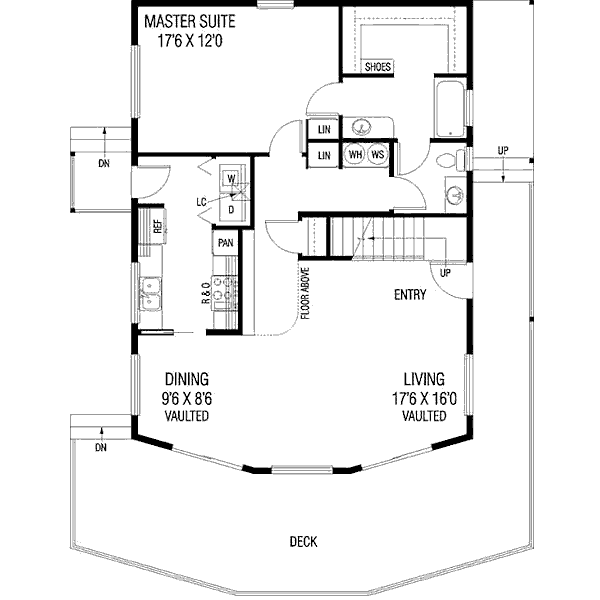Home Plan - Modern Floor Plan - Main Floor Plan #60-598