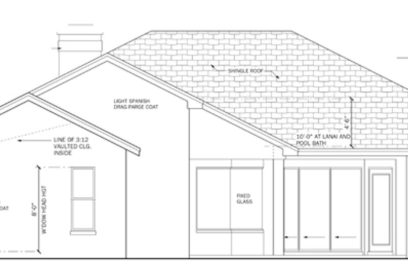 Dream House Plan - Exterior - Rear Elevation for Mediterranean House Plan #1058-45 - 4 bed, 3 bath