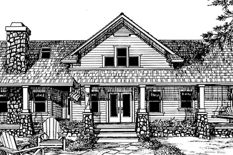 House Plan Design - Country Exterior - Front Elevation Plan #966-75