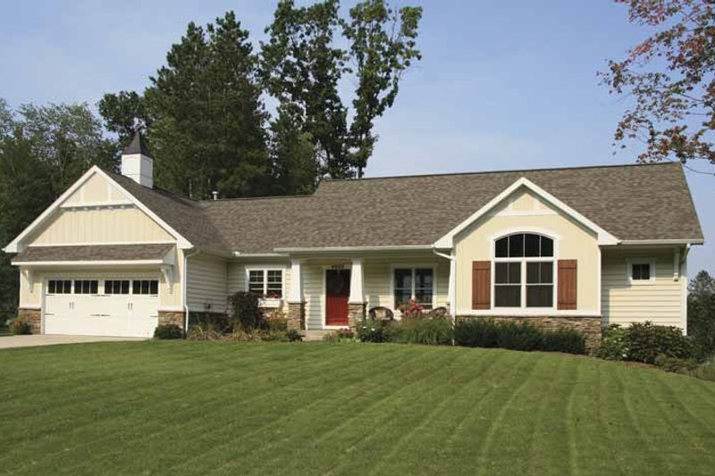 Home Plan - Exterior - Front Elevation 4 for Craftsman House Plan #928-117 - 2 bed, 2.5 bath