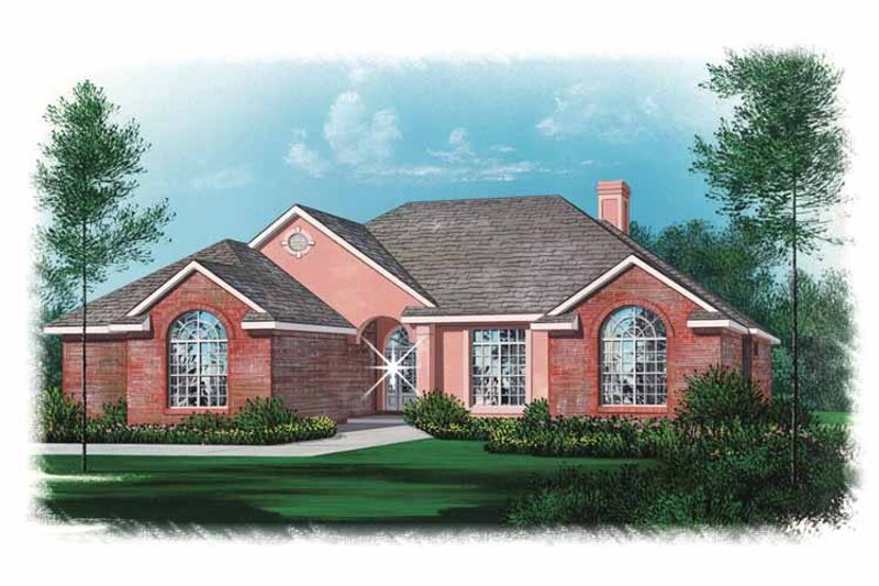 Architectural House Design - Exterior - Front Elevation 3 for Traditional House Plan #15-317 - 3 bed, 2 bath