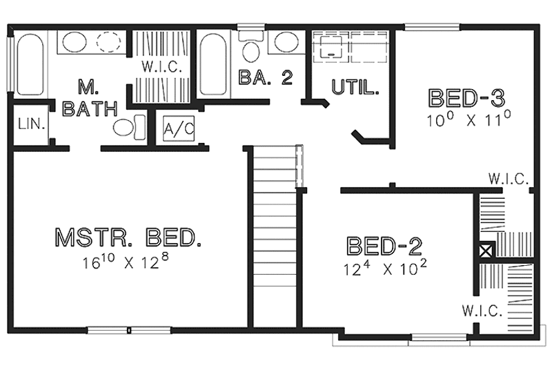 Home Plan - Floor Plan - Upper Floor for Country House Plan #472-435 - 3 bed, 2.5 bath
