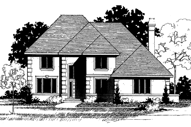 Architectural House Design - Traditional Exterior - Front Elevation Plan #320-875