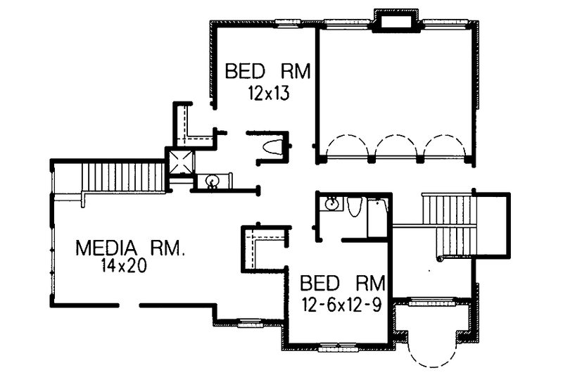 Home Plan - Floor Plan - Upper Floor for Traditional House Plan #15-367 - 4 bed, 4.5 bath