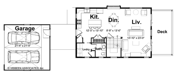 Dream House Plan - Traditional Floor Plan - Main Floor Plan #928-109