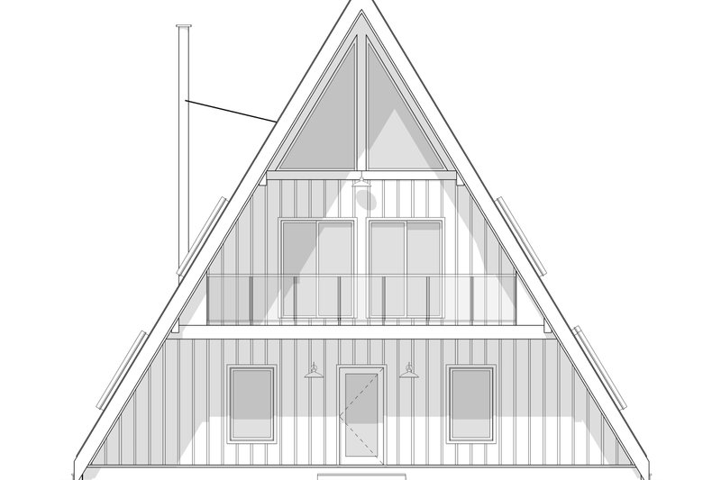 Home Plan - Exterior - Front Elevation 4 for Cottage House Plan #1114-34 - 3 bed, 2 bath
