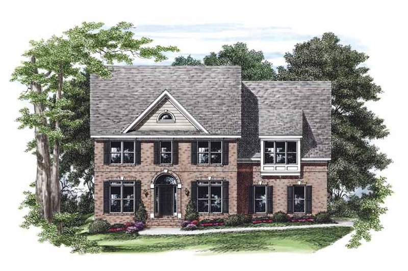 Home Plan - Colonial Exterior - Front Elevation Plan #927-470