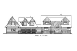 Exterior - Front Elevation 3 for Farmhouse House Plan #1100-24 - 4 bed, 2.5 bath