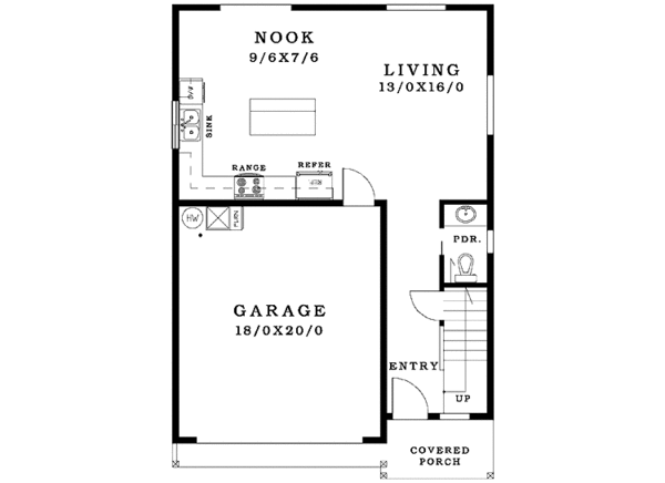 Dream House Plan - Craftsman Floor Plan - Main Floor Plan #943-13