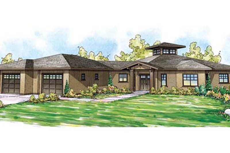 Dream House Plan - Ranch Exterior - Front Elevation Plan #124-864