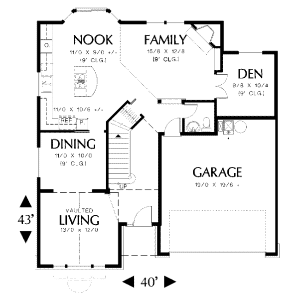 Dream House Plan - Traditional Floor Plan - Main Floor Plan #48-137