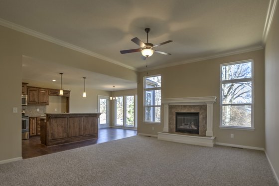 Interior - Family Room 2 for Ranch House Plan #20-1869 - 3 bed, 2 bath