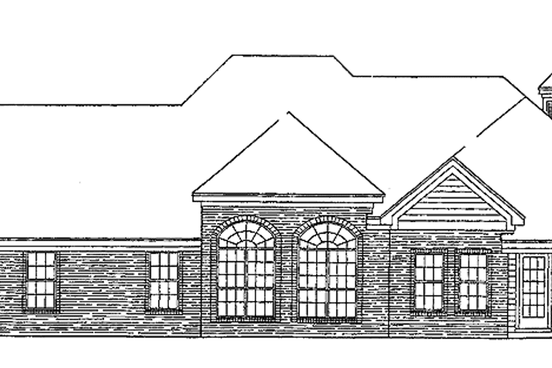 Dream House Plan - Exterior - Rear Elevation for European House Plan #952-15 - 4 bed, 3 bath