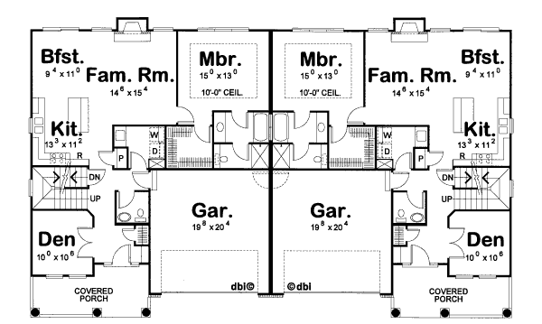 Dream House Plan - Cottage Floor Plan - Main Floor Plan #20-1267
