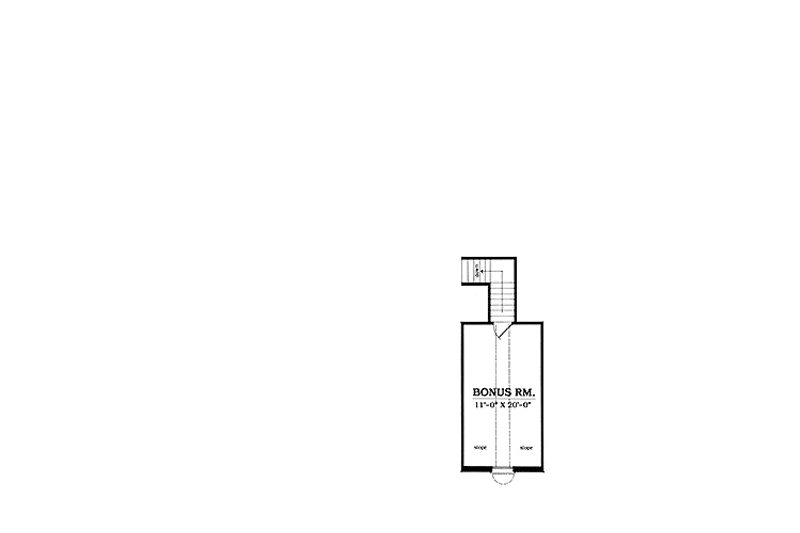 Architectural House Design - Floor Plan - Upper Floor for Country House Plan #42-661 - 3 bed, 2 bath