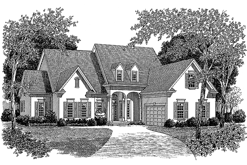 Dream House Plan - Exterior - Front Elevation 3 for Traditional House Plan #453-107 - 4 bed, 3.5 bath