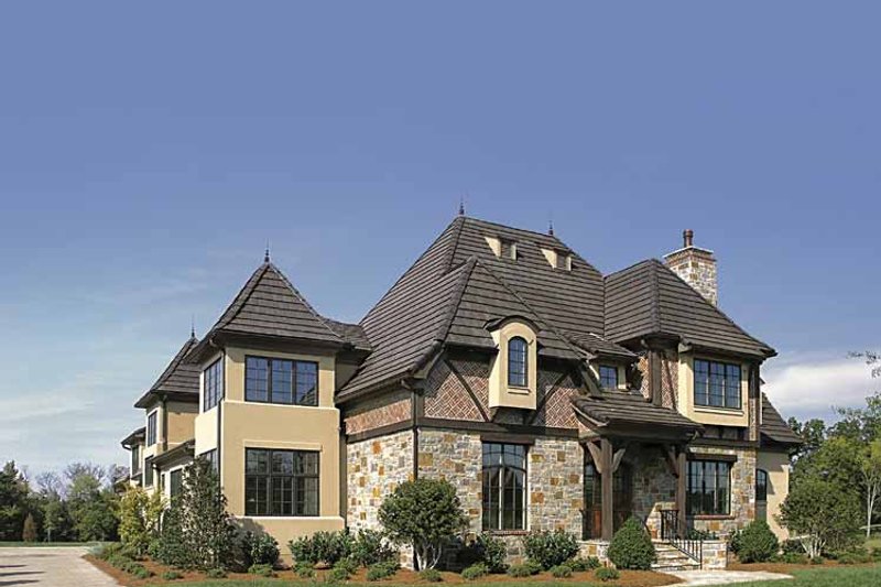 Home Plan - Exterior - Front Elevation 5 for European House Plan #453-214 - 5 bed, 5 bath