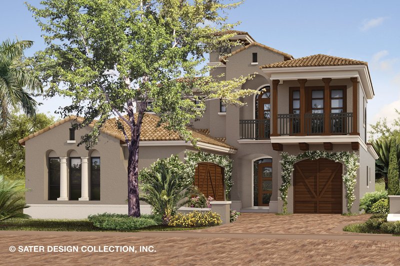 Home Plan - Mediterranean Exterior - Front Elevation Plan #930-489