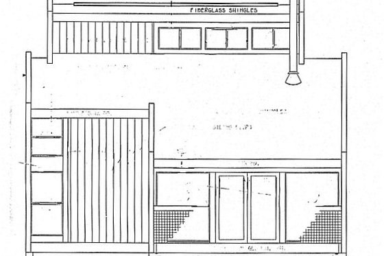 Exterior - Rear Elevation for Contemporary House Plan #312-818 - 3 bed, 2 bath