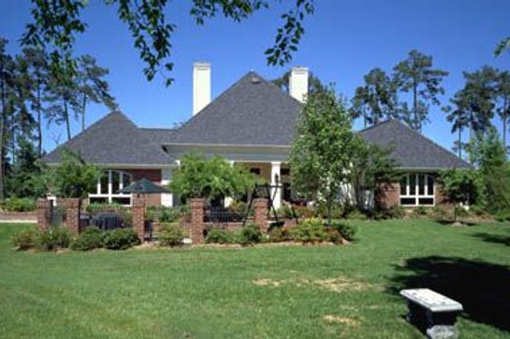 Exterior - Rear Elevation for Traditional House Plan #45-154 - 4 bed, 2 bath
