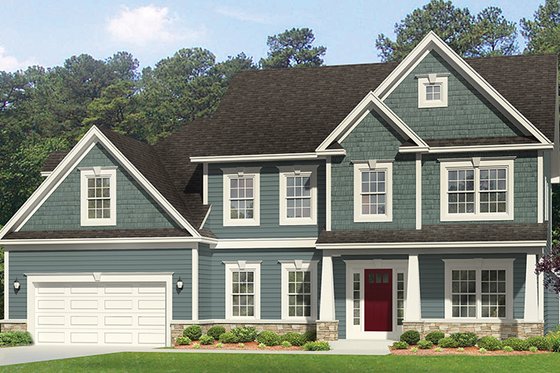 Dream House Plan - Exterior - Front Elevation for Traditional House Plan #1010-129 - 4 bed, 2.5 bath