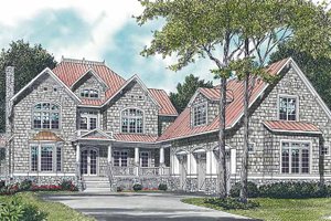 Dream House Plan - Craftsman Exterior - Front Elevation Plan #453-257