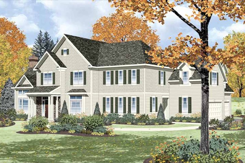 Architectural House Design - Traditional Exterior - Front Elevation Plan #328-457