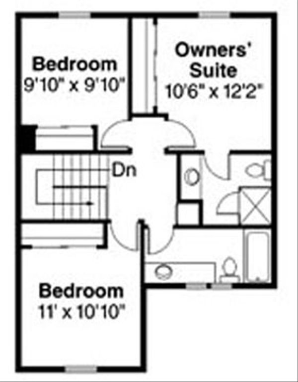 House Design - Contemporary Floor Plan - Upper Floor Plan #124-804