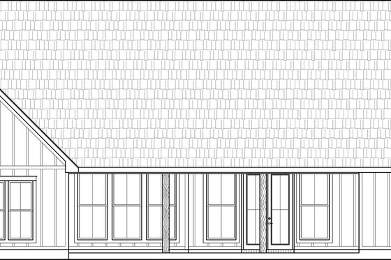 Exterior - Rear Elevation for Farmhouse House Plan #1074-1 - 3 bed, 2.5 bath