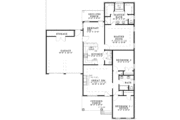 Country Style House Plan - 3 Beds 2 Baths 1452 Sq/Ft Plan #17-3064 