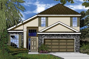 Home Plan - Exterior - Front Elevation for Contemporary House Plan #1015-45 - 4 bed, 2.5 bath