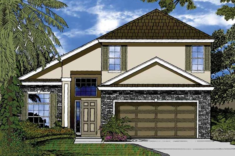 Architectural House Design - Contemporary Exterior - Front Elevation Plan #1015-45