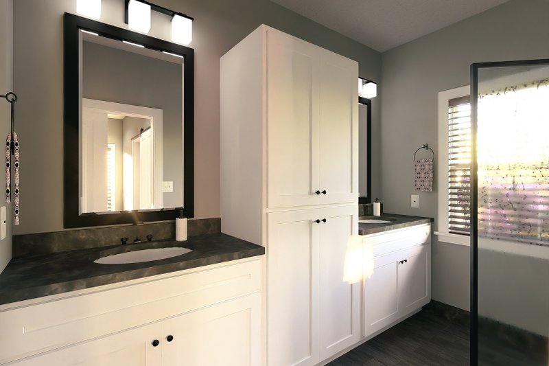 House Design - Interior - Master Bathroom 1 for Farmhouse House Plan #44-278 - 5 bed, 3 bath