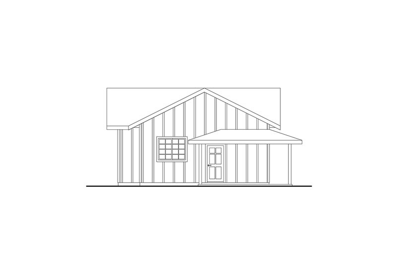 House Blueprint - Exterior - Other Elevation 1 for Farmhouse House Plan #124-1462, 1 bath