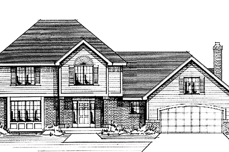 Dream House Plan - Colonial Exterior - Front Elevation Plan #51-850