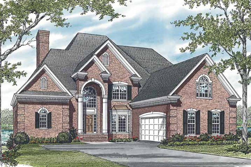 House Blueprint - Traditional Exterior - Front Elevation Plan #453-590